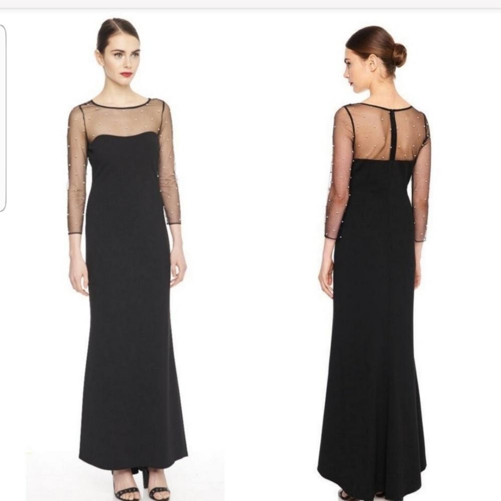 KARL LAGERFELD PEARL YOKE GOWN